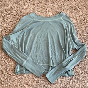By Together Dusty Blue Long Sleeve Top
